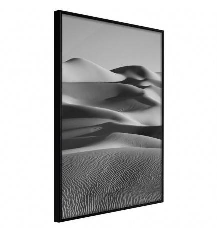 Plakāts ar melnbaltām tuksneša smiltīm - Arredalacasa