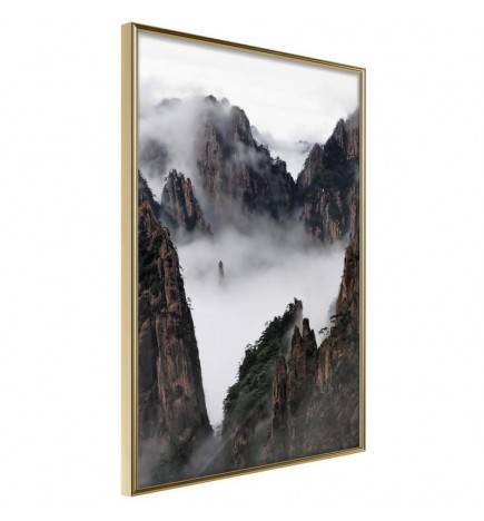 Poster in cornice - Le montagne e la nebbia - Arredalacasa