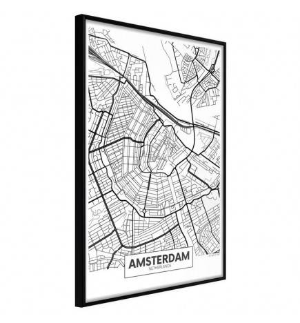 Poster - City map: Amsterdam