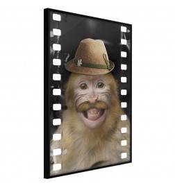 38,00 € Poster met een aap op het feest