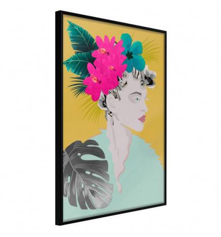 38,00 € Plakāts ar sievieti ar ziediem galvā - Arredalacasa