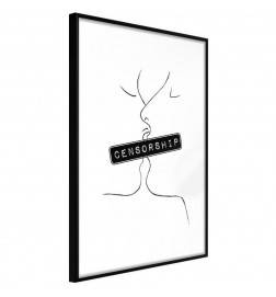 38,00 € Poster tsensureeritud suudlusega - Arredalacasa
