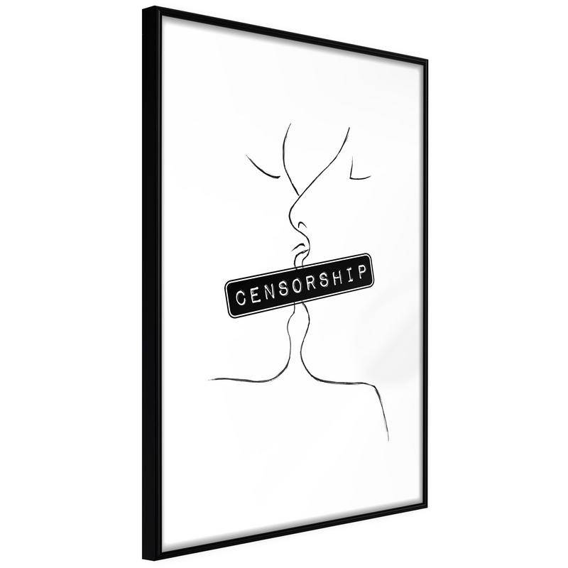 38,00 € Poster tsensureeritud suudlusega - Arredalacasa