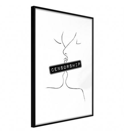 38,00 € Poster met een censuur kus Arredalacasa