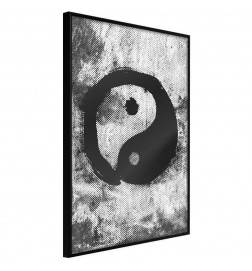 Rustikalni plakat s črno-belo kroglo - Arredalacasa