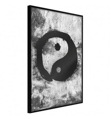 Rustikalni plakat s črno-belo kroglo - Arredalacasa