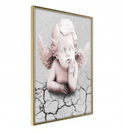 Plakat z angelom na kamnu - Arredalacasa