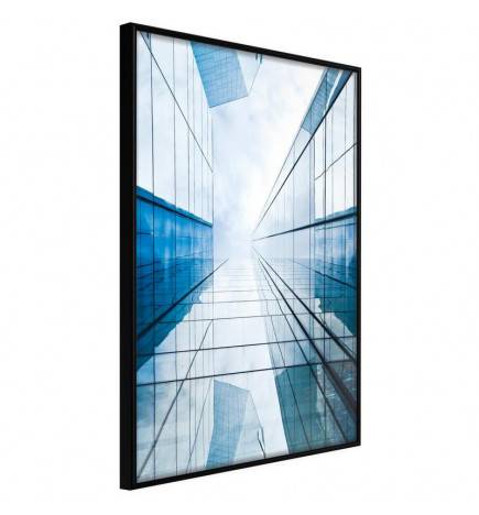 Poster et affiche - Steel and Glass (Blue)