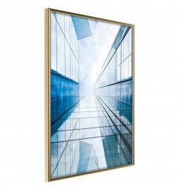 Poster et affiche - Steel and Glass (Blue)