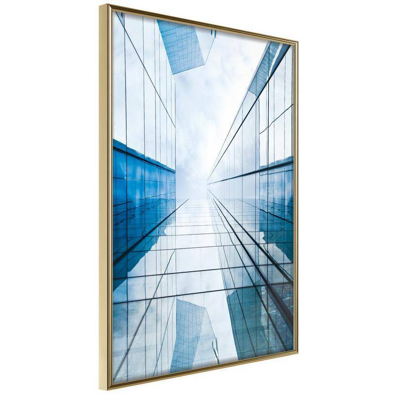 38,00 € Poster - Steel and Glass (Blue)