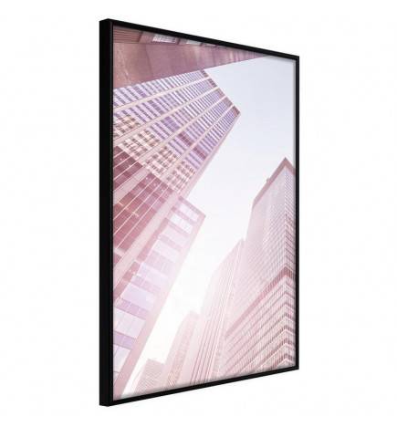 Poster et affiche - Steel and Glass (Pink)