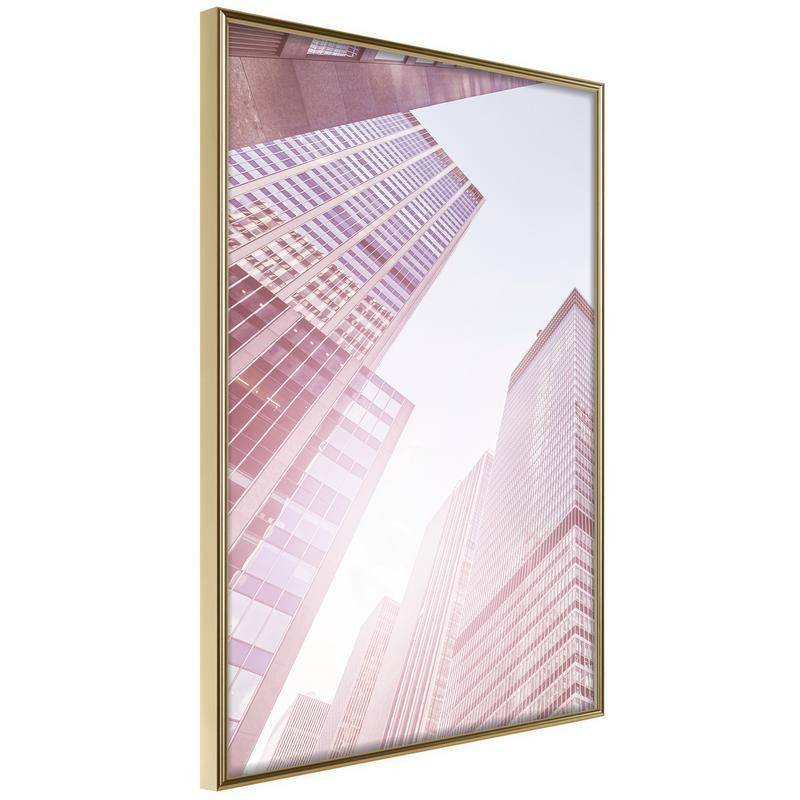 38,00 € Poster - Steel and Glass (Pink)