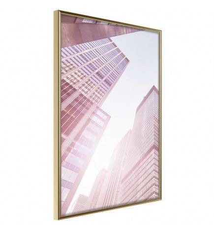 Poster et affiche - Steel and Glass (Pink)