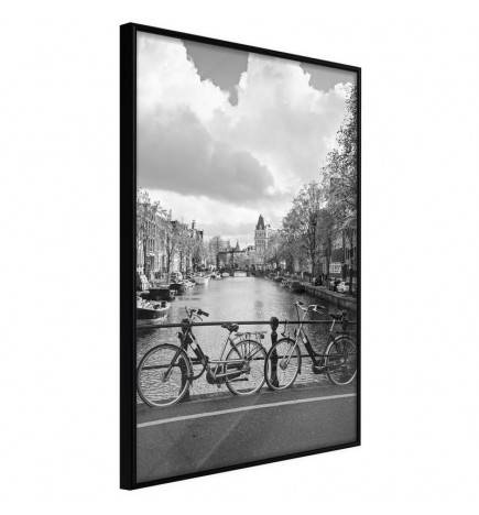 Poster - Bicycles Against Canal