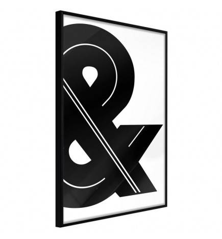 38,00 € Poster - Ampersand (Black and White)