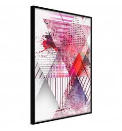 38,00 € Plakat s svetlimi rombi - rdeči in vijolični - Arredalacasa