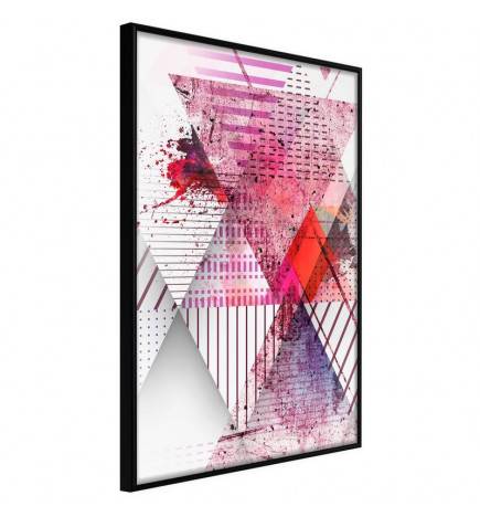 38,00 € Plakat s svetlimi rombi - rdeči in vijolični - Arredalacasa