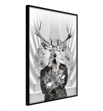 Poster in cornice con un cervo elegante - Arredalacasa
