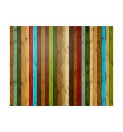 Wallpaper - Wooden rainbow