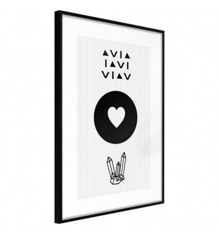 38,00 € Plakat s črno-belim srcem - Arredalacasa