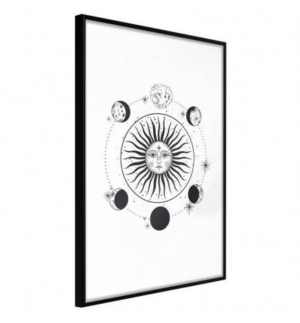 38,00 € Plakatas su saule ir mėnuliu – juodai baltas – – Arredalacasa