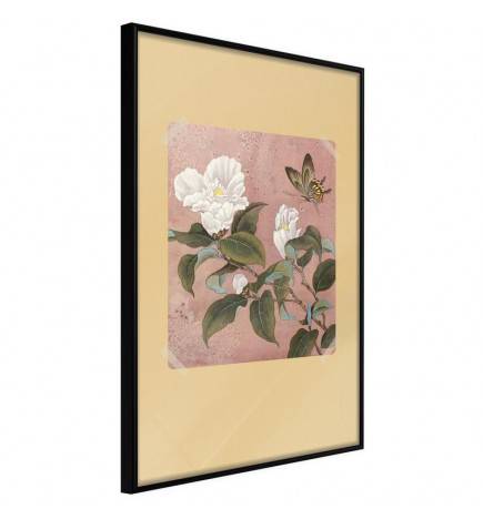 Poster - Rhododendron and Butterfly