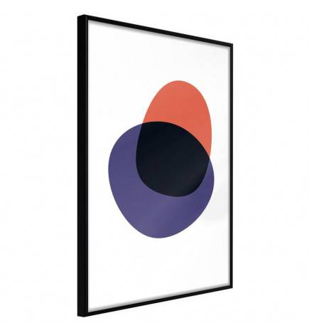 45,00 € Poster - White, Orange, Violet and Black