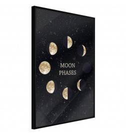 Poster in cornice con le fasi del ciclo lunare - Arredalacasa