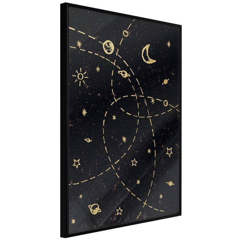 38,00 € Poster met veel kleine planeten en sterren, Arredalacasa