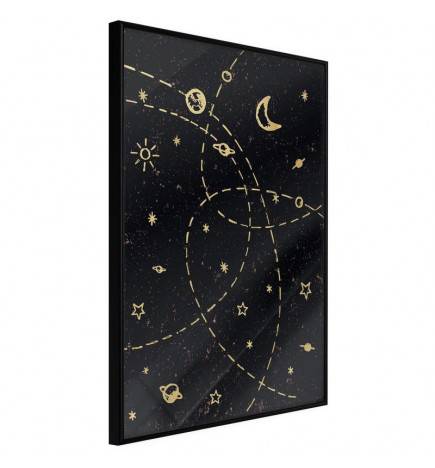 Poster met veel kleine planeten en sterren, Arredalacasa