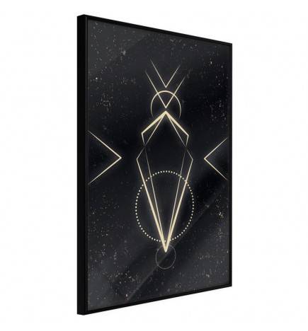 Poster in cornice con il diamante nero - Arredalacasa