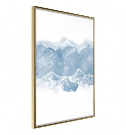 Plakat z zamrznjenimi gorami - Arredalacasa