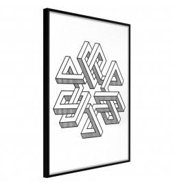 38,00 € Abstract geometrische poster in het zwart en wit