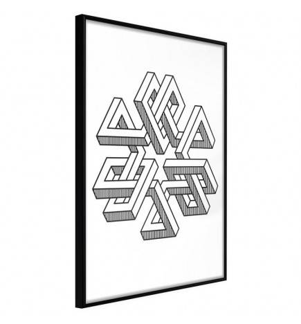 38,00 € Abstrakti geometrinen juliste mustassa ja valkoisessa - Arredalacasa