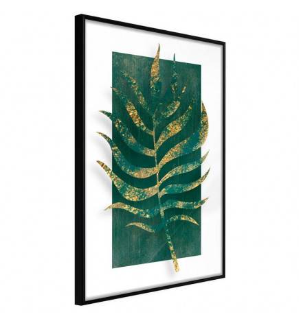 Poster in cornice con una foglia di palma - Arredalacasa