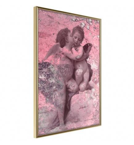 Plakāts ar diviem rozā eņģeļiem - Arredalacasa