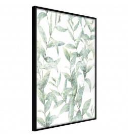 Poster in cornice con tante foglie verdi - Arredalacasa