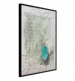 38,00 € Poster met een klein groen blad aan de muur, Arredalacasa