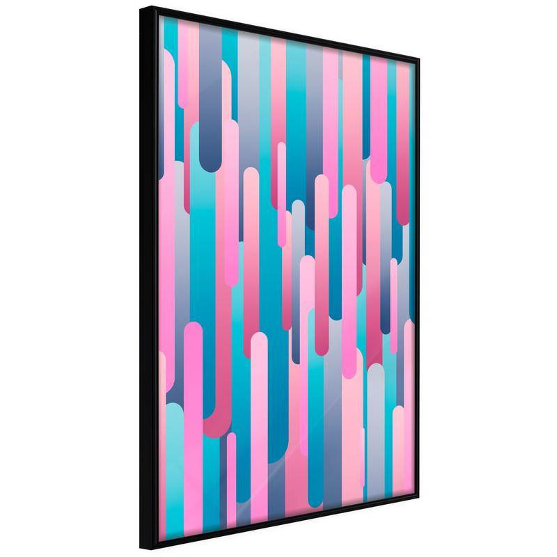 38,00 € Rozā un violets abstrakts plakāts - Arredalacasa