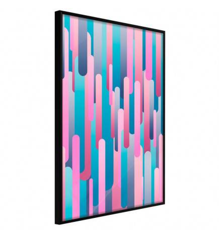 38,00 € Rozā un violets abstrakts plakāts - Arredalacasa