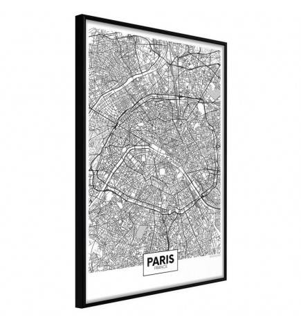 Póster - City Map: Paris