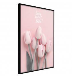38,00 € Poster met roze tulpen, Arredalacasa
