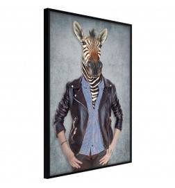 Plakatas su labai elegantišku zebru – Arredalacasa