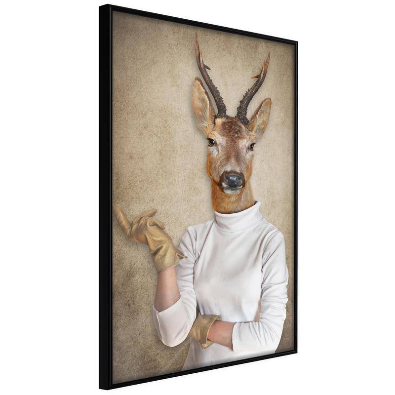 38,00 € Plakatas su antilope, dėvinčia marškinėlius – Arredalacasa