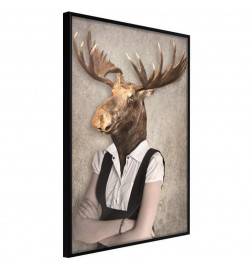 38,00 € Poster met een elegant eland Arredalacasa