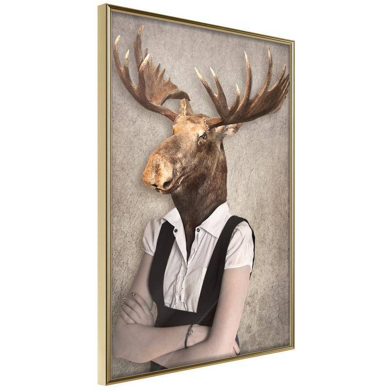 38,00 € Poster met een elegant eland Arredalacasa