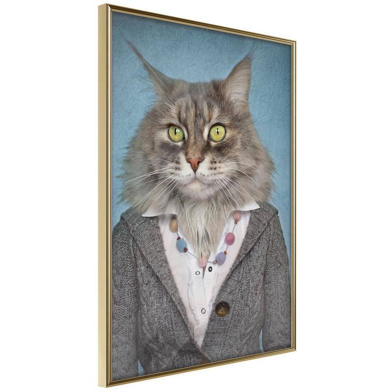 38,00 € Poster met een elegante kat Arredalacasa