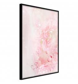 Abstract Pink Floral Poster