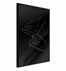 Poster in cornice con le mani - con sfondo nero