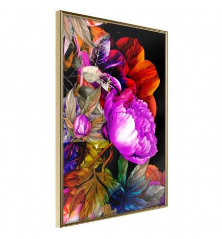 Poster met veel kleurrijke bloemen, Arredalacasa
